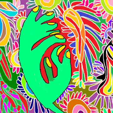 森の青と空の青